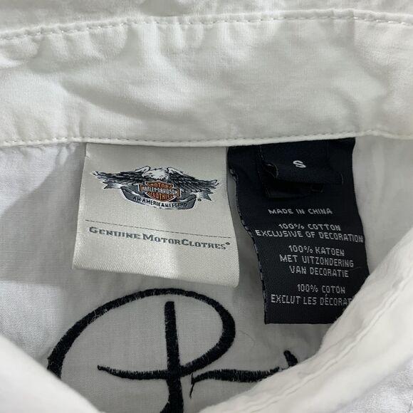 Harley Davidson Shirt Womens Small 110th Anniversary Sleeveless Embroidered Tank - Picture 6 of 9